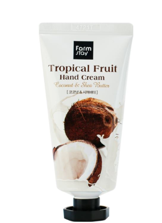 Купить Крем для рук «Тропические фрукты» с кокосом и маслом ши, 50 мл, FarmStay