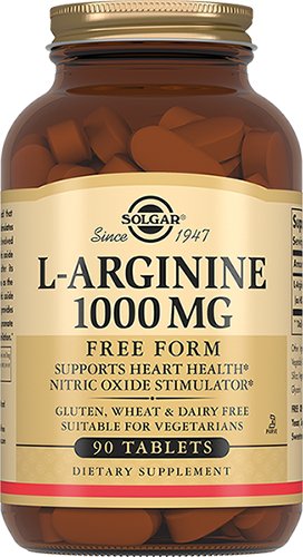 L-аргинин, 90 таблеток, Solgar