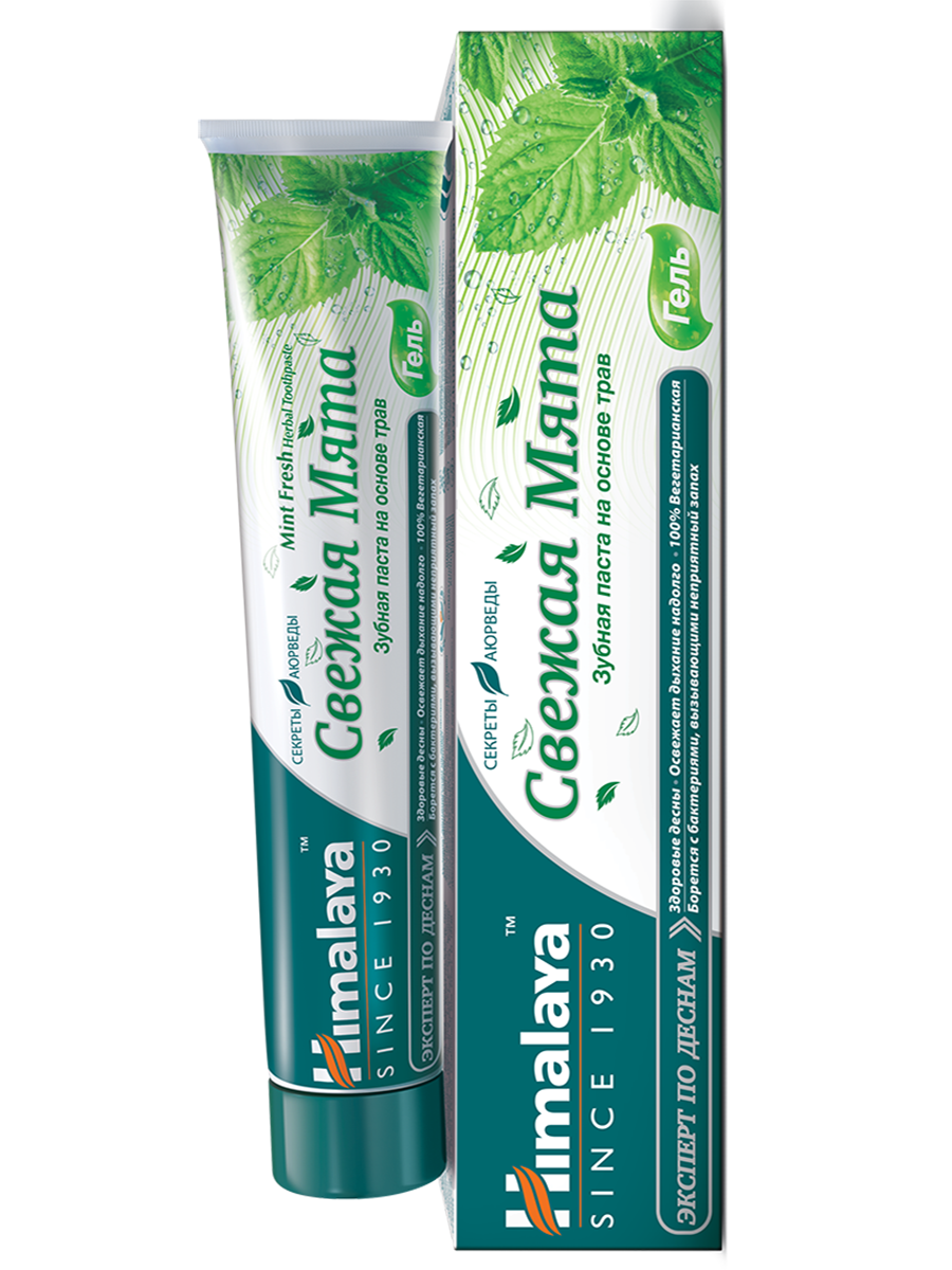 Зубная паста Mint Fresh «Освежающая мята», 75 мл, Himalaya Herbals