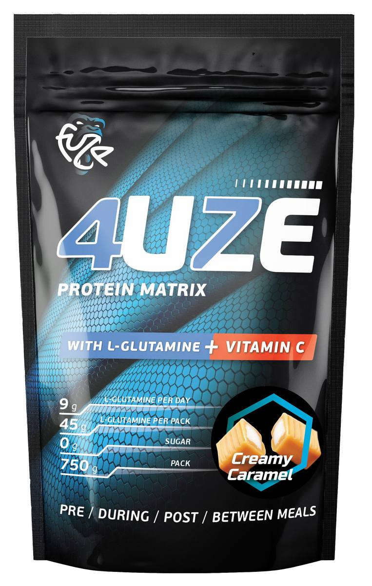 Протеин «Фьюз 47% + глютамин», вкус «Сливочная карамель», 750 гр, 4UZE