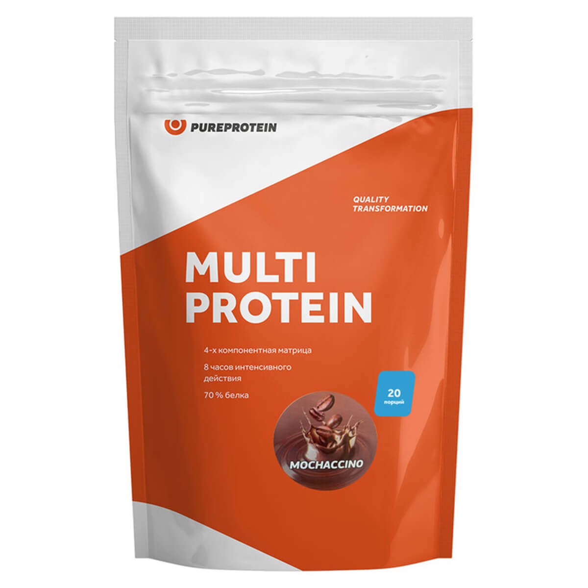 

Мультикомпонентный протеин, вкус «Мокаччино», 600 г, PureProtein
