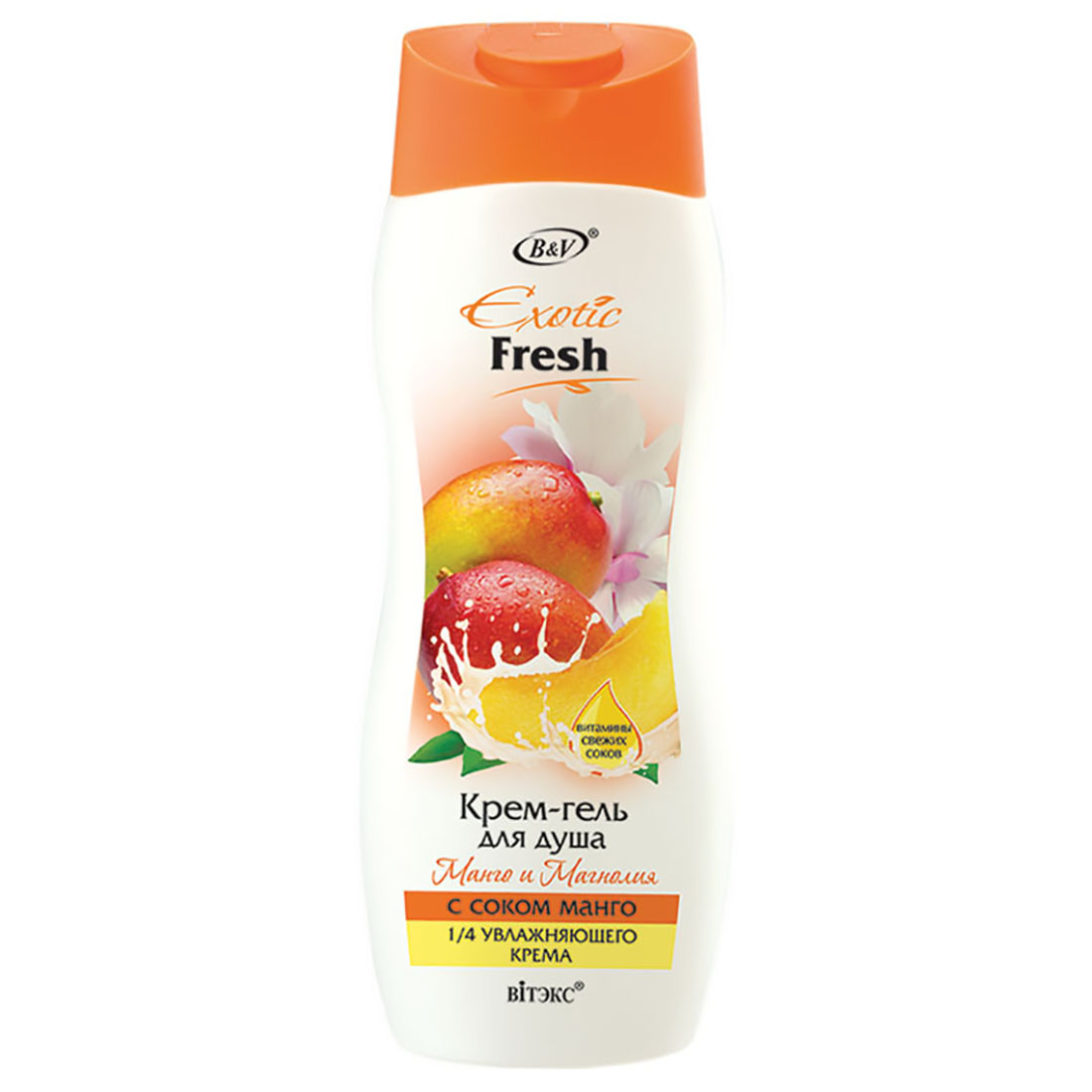 

Крем-гель для душа Манго и Магнолия, Exotic Fresh, 500 мл, Витэкс
