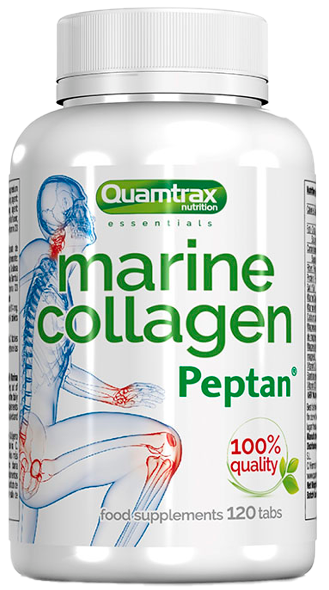 Коллаген  Marine Collagen Peptan, 120 таблеток, Quamtrax - фото 1