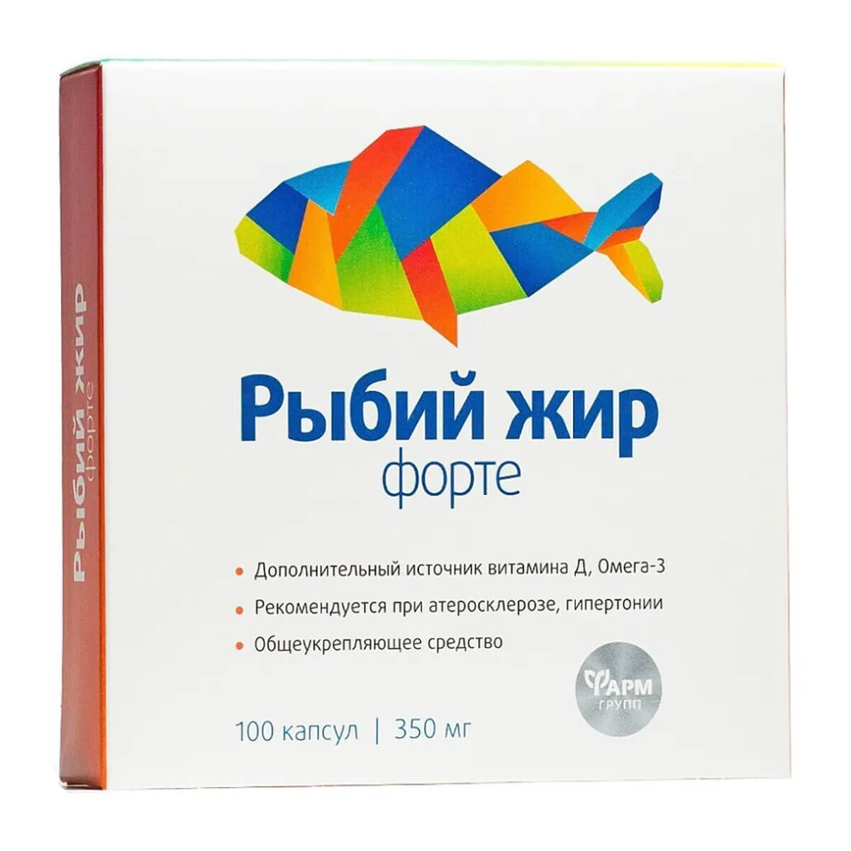 

Рыбий жир форте, 100 капсул, Фармгрупп