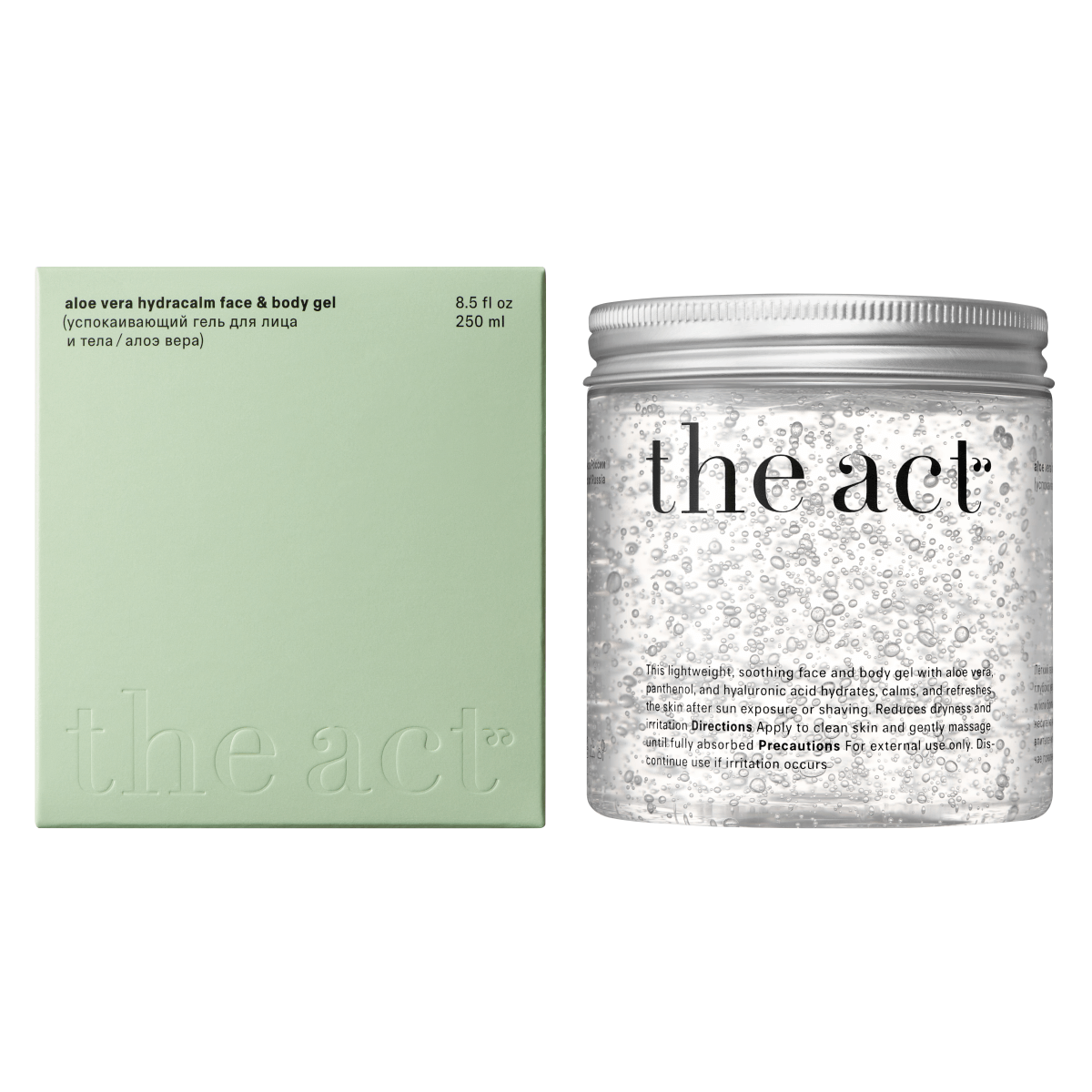 

Успокаивающий гель для лица и тела/алоэ вера, 250 мл, The Act