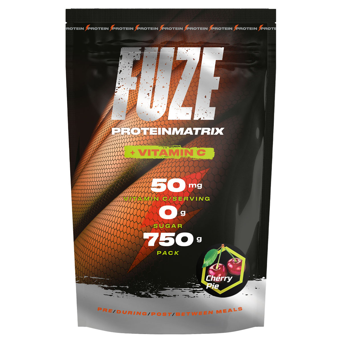 

Многокомпонентный протеин Fuze 47% , вкус «Вишневый пирог», 750 г, Fuze