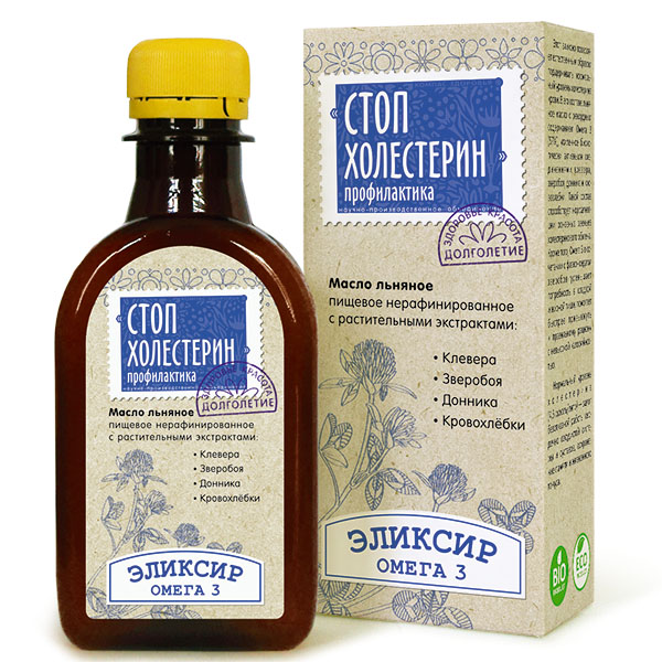 

Масло льняное «Стоп холестерин», 200 мл, Компас Здоровья