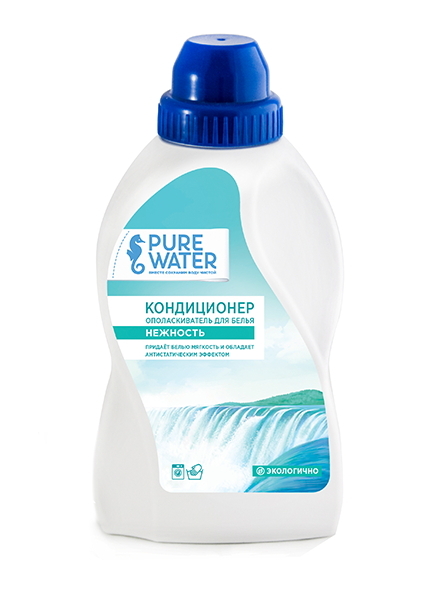

Гипоаллергенный кондиционер для белья «Нежность», 480 мл, PURE WATER