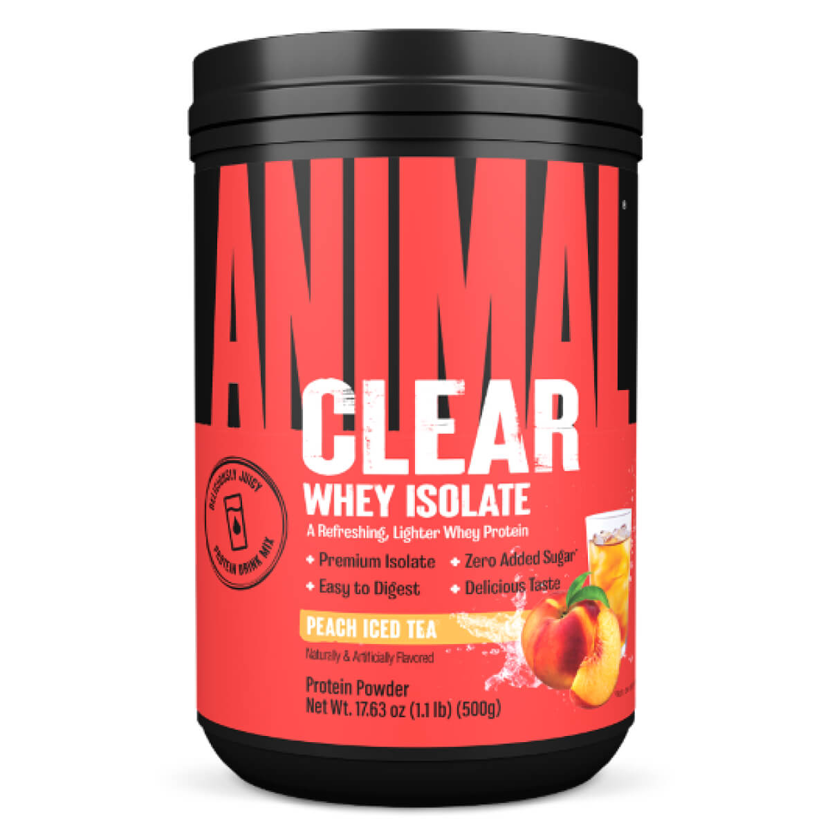 

Изолят сывороточный Animal Clear Whey Isolate, вкус персиковый чай со льдом, 500 г, Universal Nutrition, годен до 02.2026