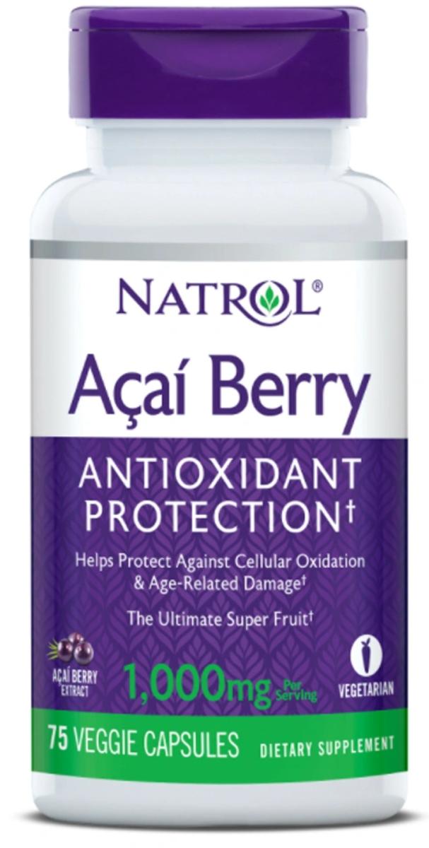 

Экстракт ягод асаи, 1000 мг, 75 капсул, Natrol
