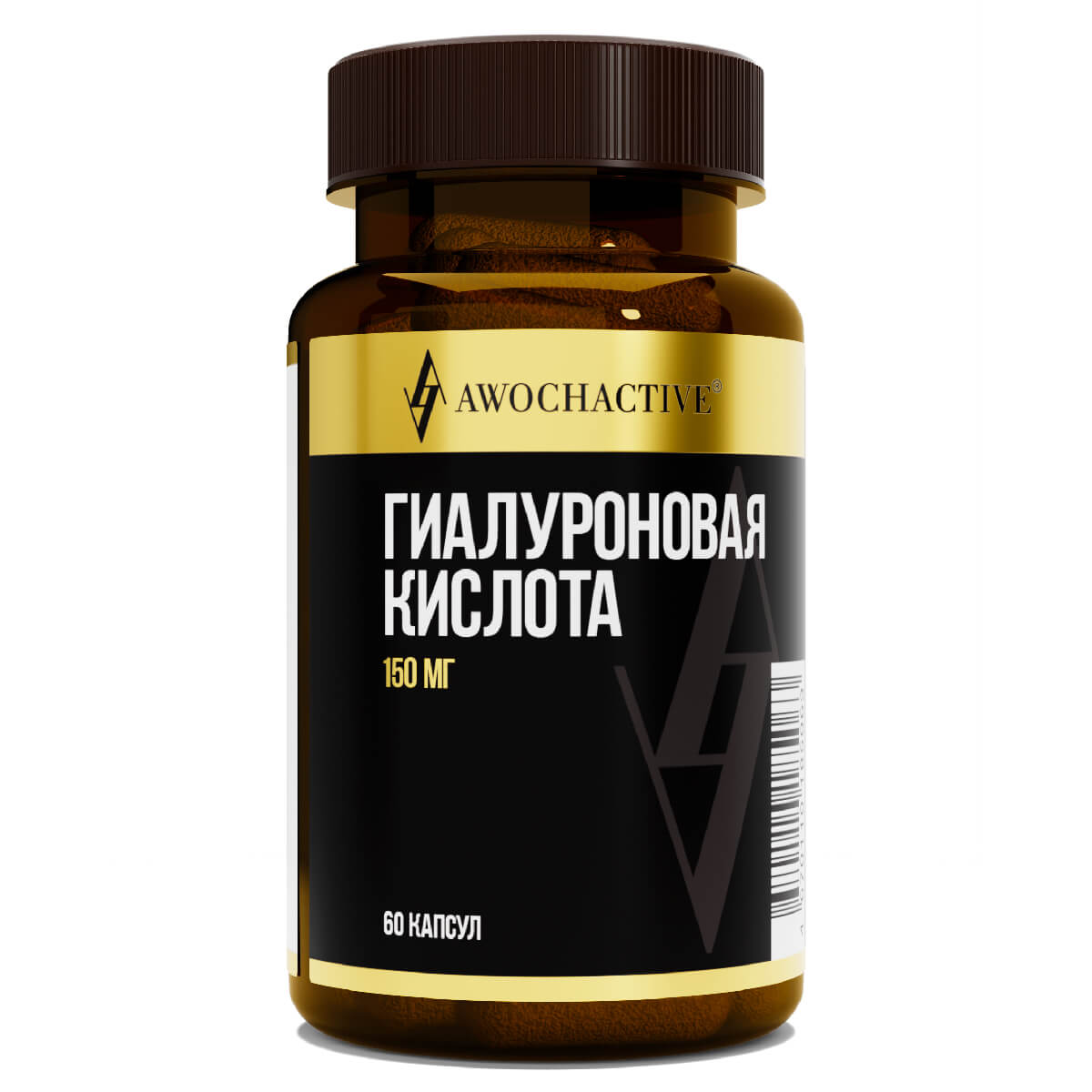 

Гиалуроновая кислота, 150мг, 60 капсул, AWOCHACTIVE