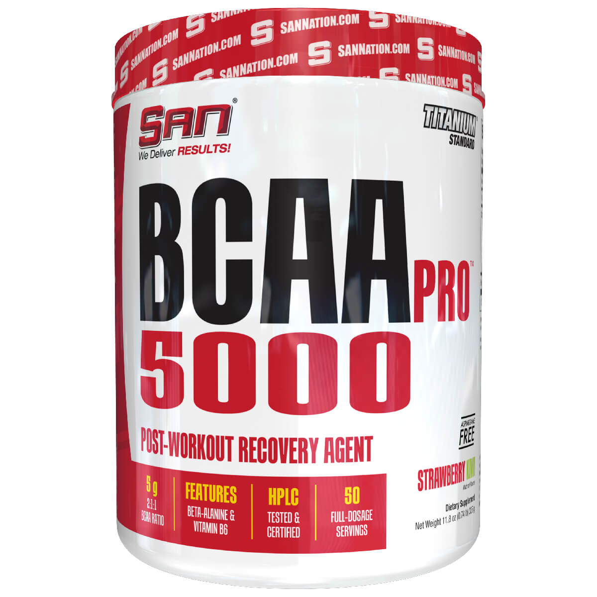 

Аминокислоты BCAA-Pro 5000, клубника-киви, 345 г, SAN