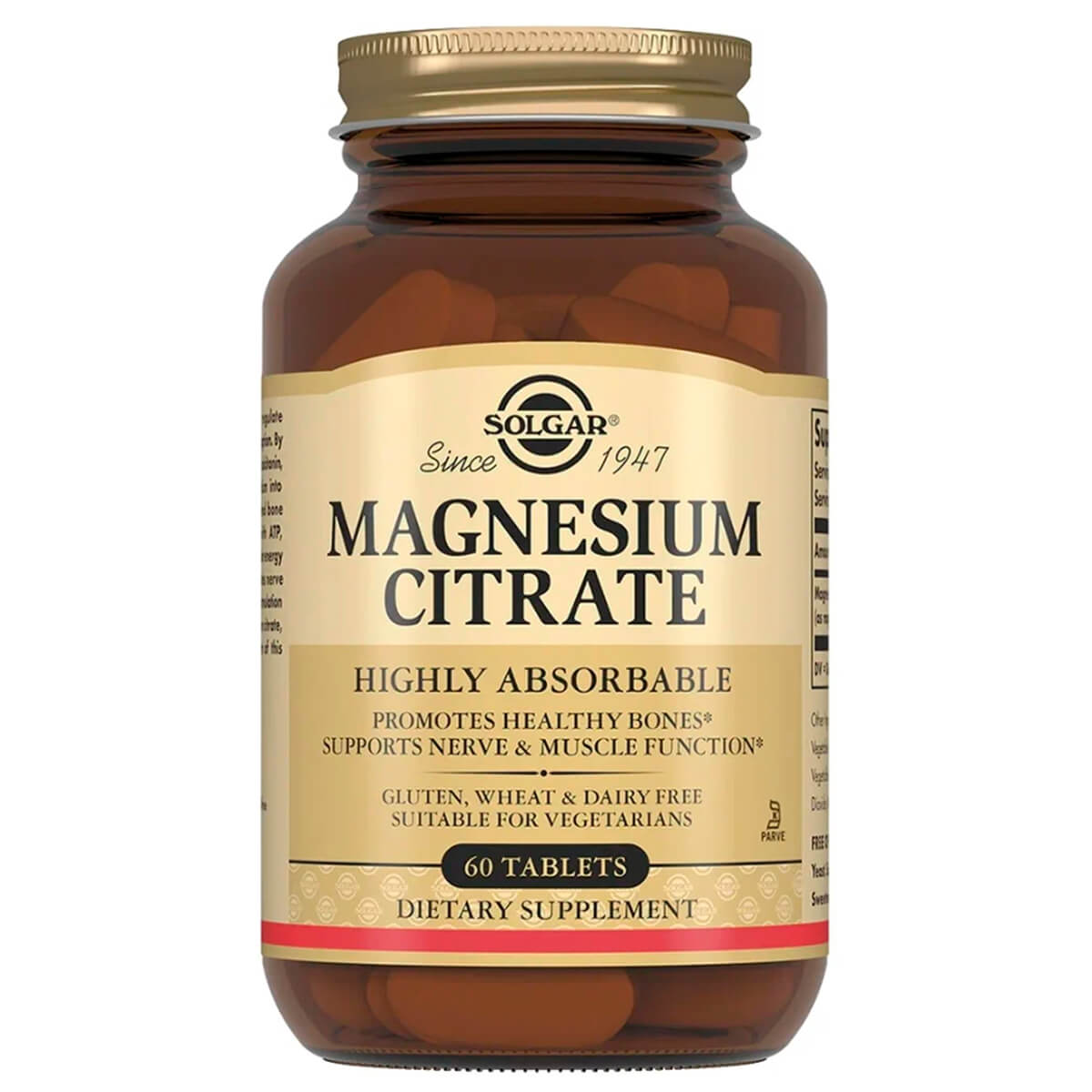 

Цитрат магния (Magnesium Citrate), 60 таблеток, Solgar