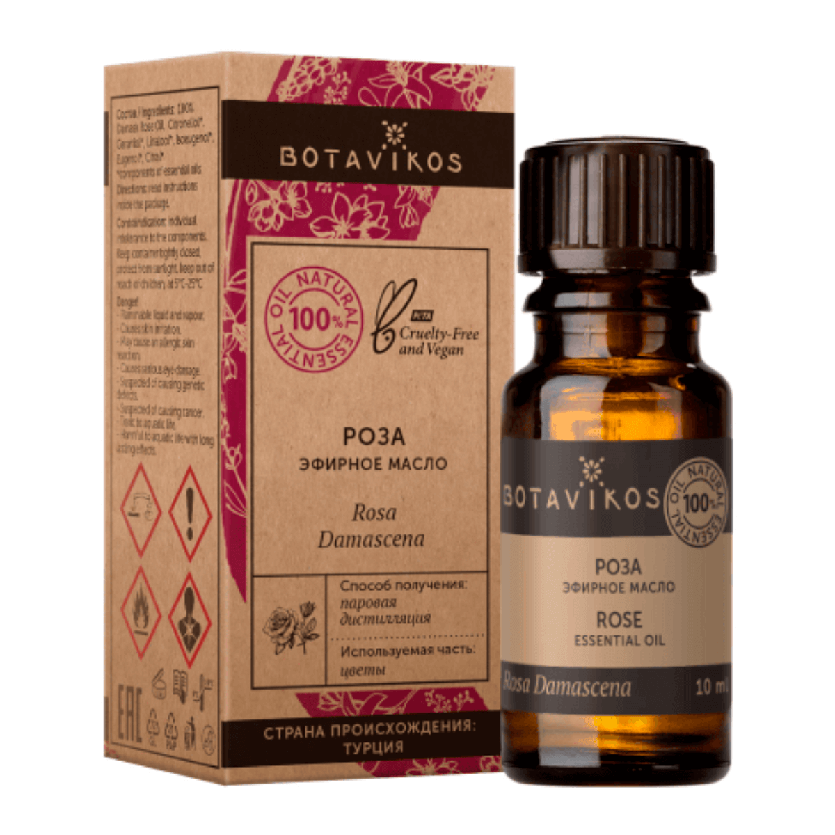 

Эфирное масло Роза Дамасская, 10 мл, BOTAVIKOS