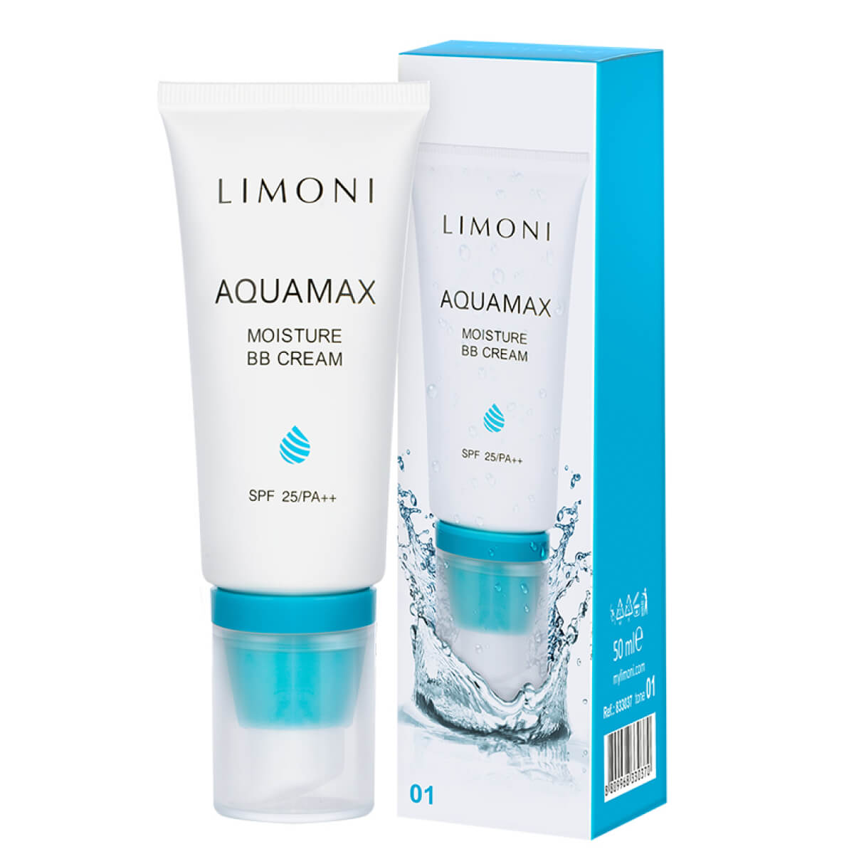 

ББ крем для лица увлажняющий Aquamax, тон №1, 50ml, LIMONI