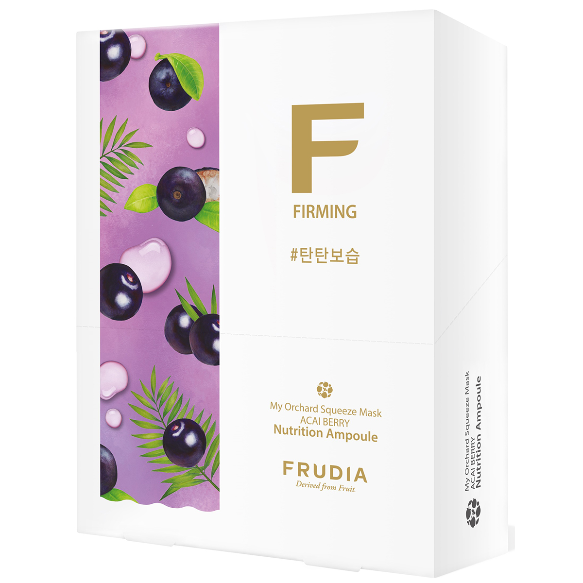 Маска для лица Бодрящая с ягодами асаи, 10 шт, Frudia