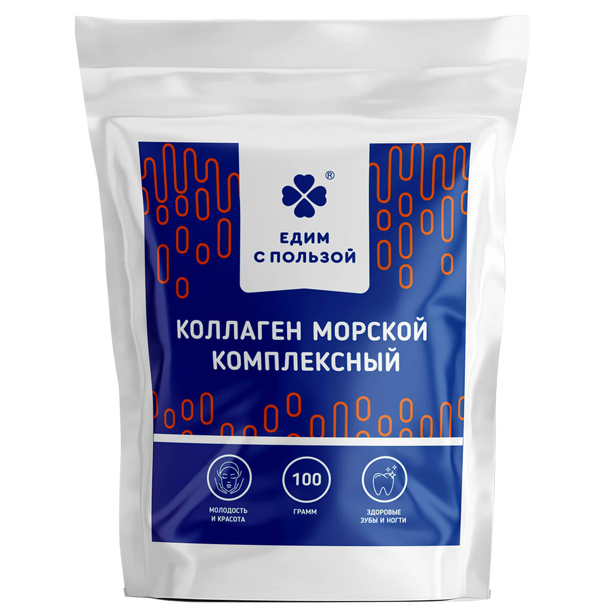 

Коллаген Морской + Витамин С, порошок, 100 г, Едим с пользой