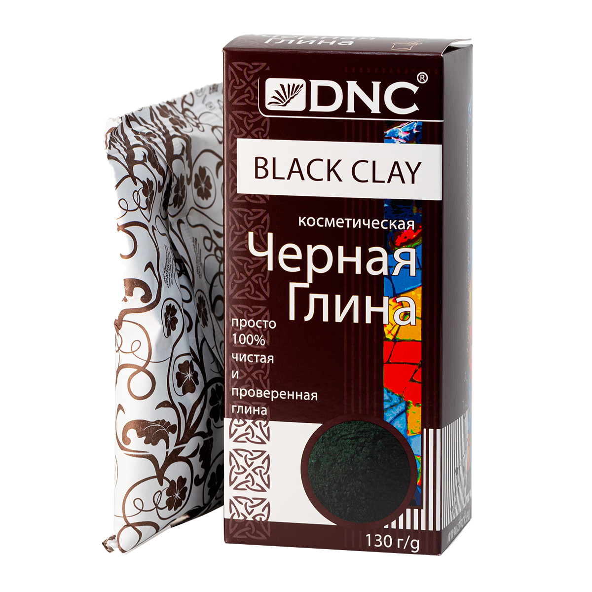 Глина косметическая черная, 130 г, DNC