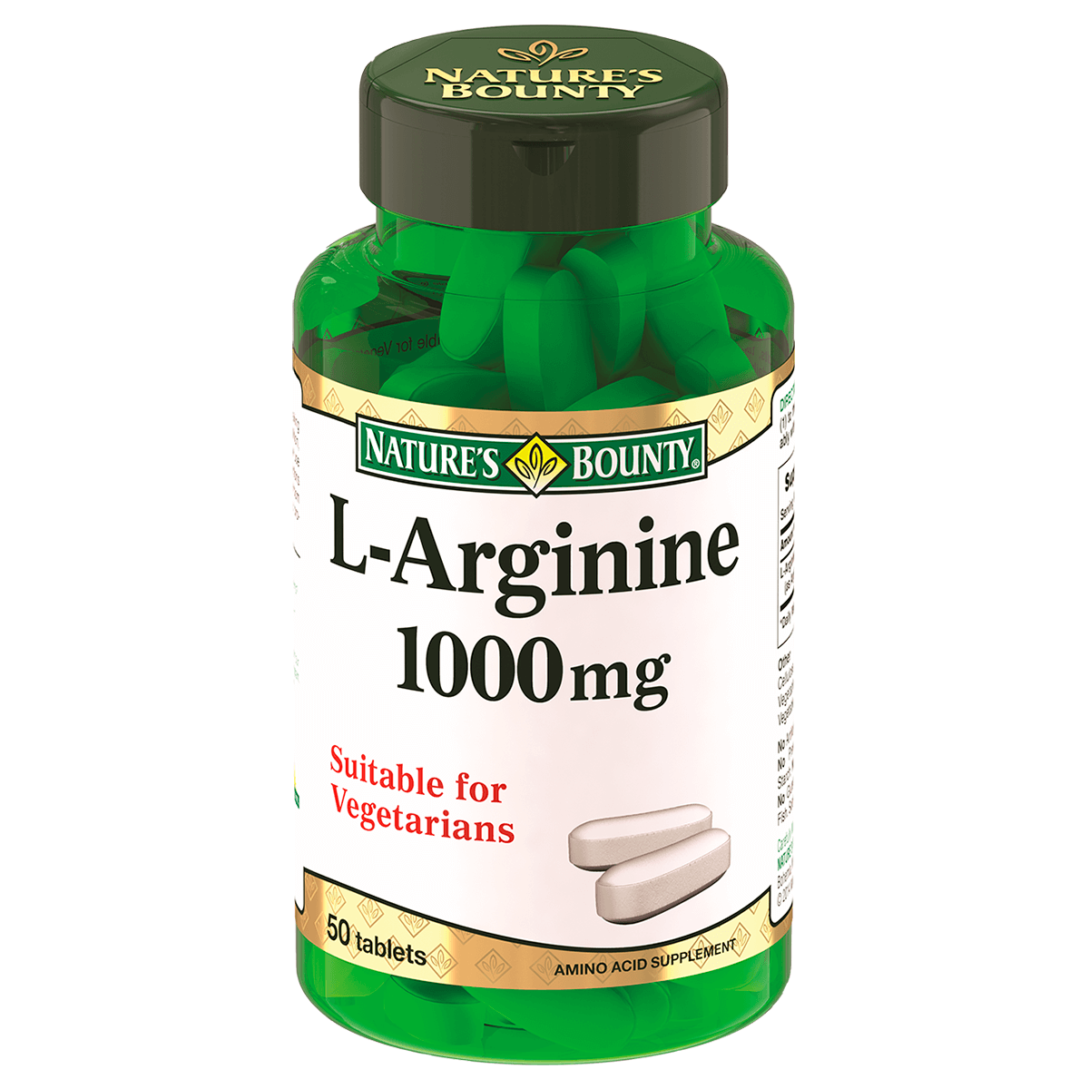 

L-аргинин 1000мг, 50 таблеток, Nature's Bounty