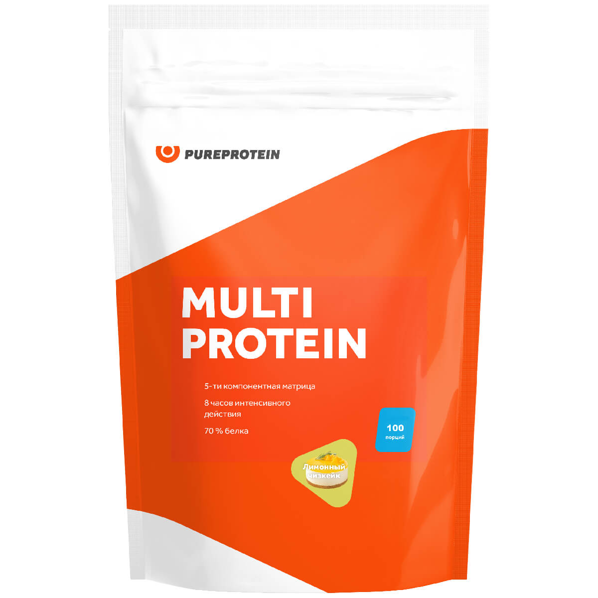 

Мультикомпонентный протеин, вкус «Лимонный чизкейк», 3000г, PureProtein, годен до 20.05.25