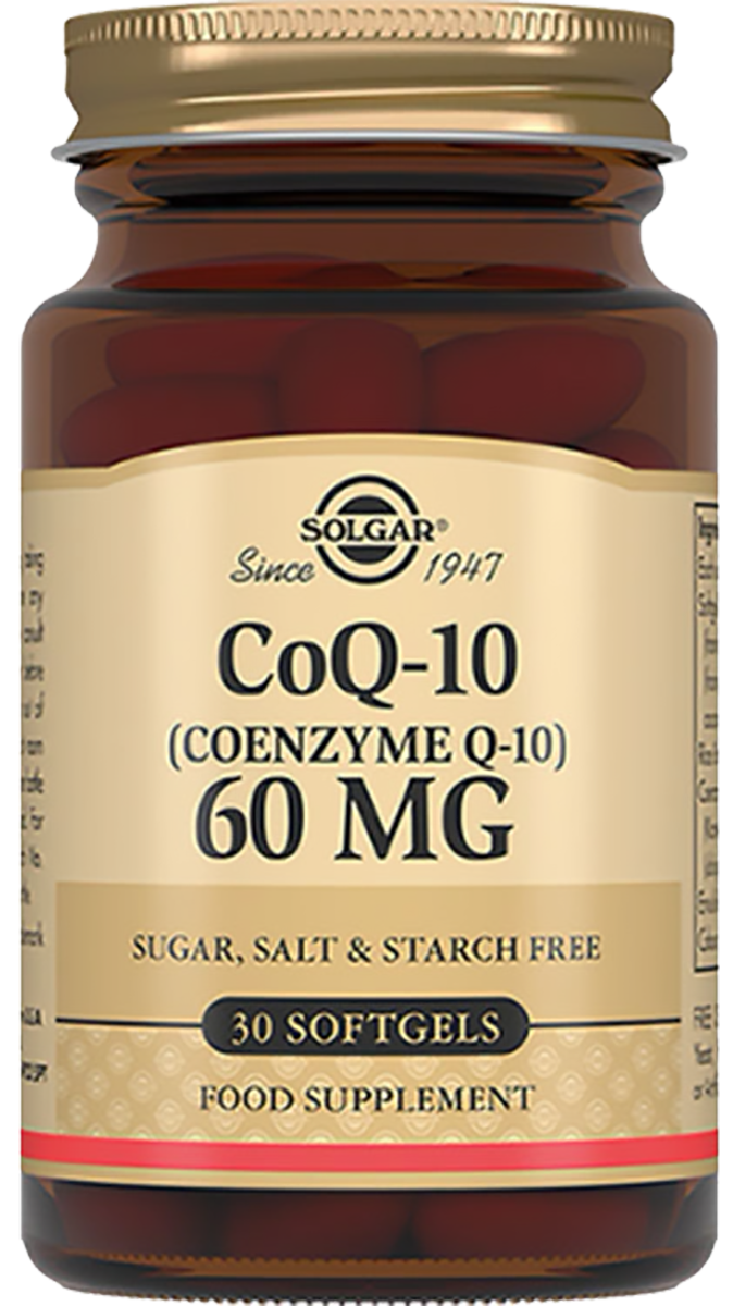 Коэнзим Q-10, 60 мг, 30 капсул, Solgar