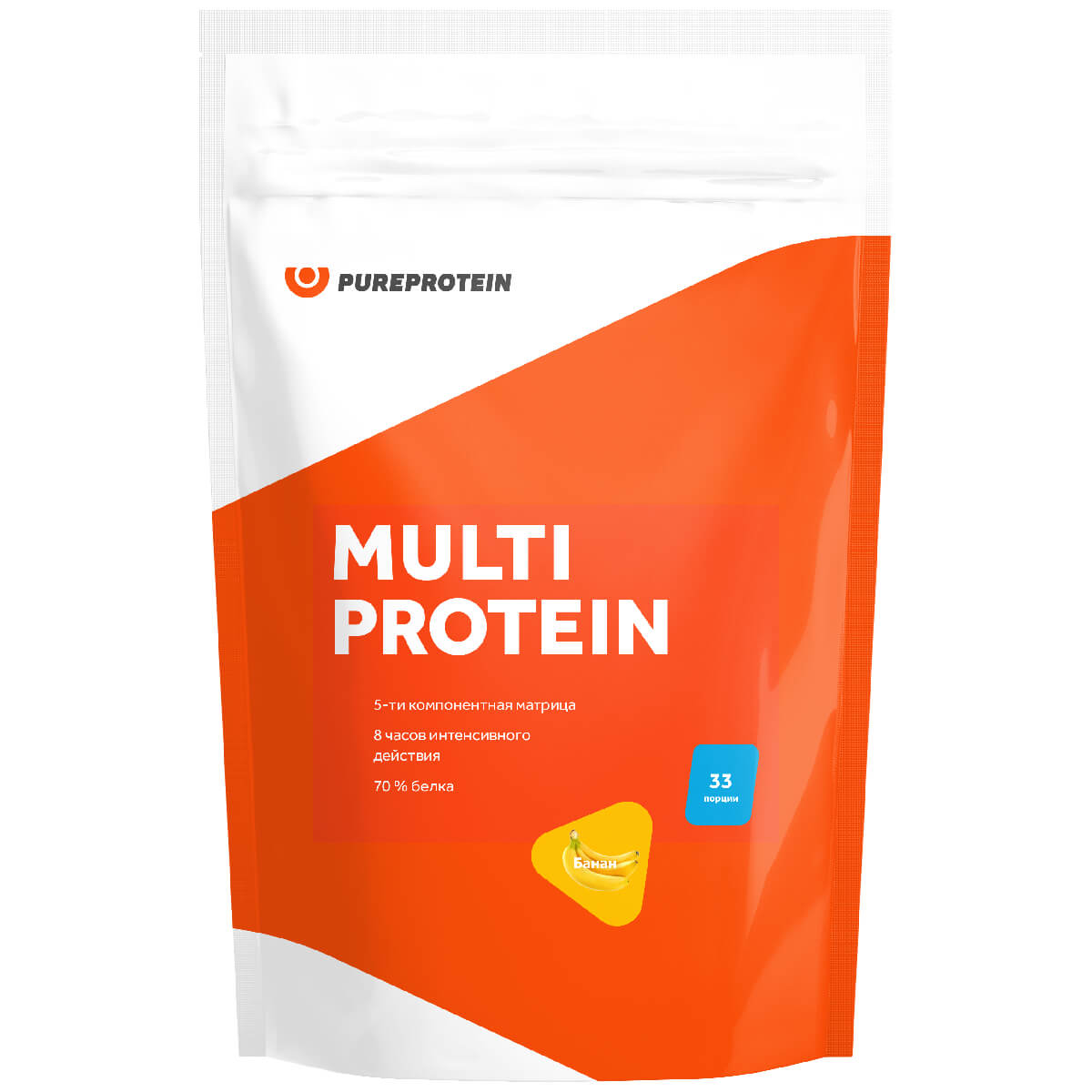 

Мультикомпонентный протеин, вкус «Банан»,1000г, PureProtein