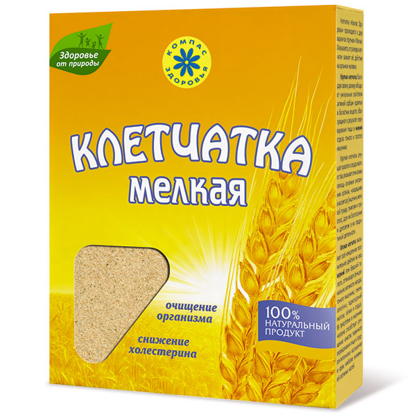 

Клетчатка пшеничная мелкая, 150 гр, Компас Здоровья