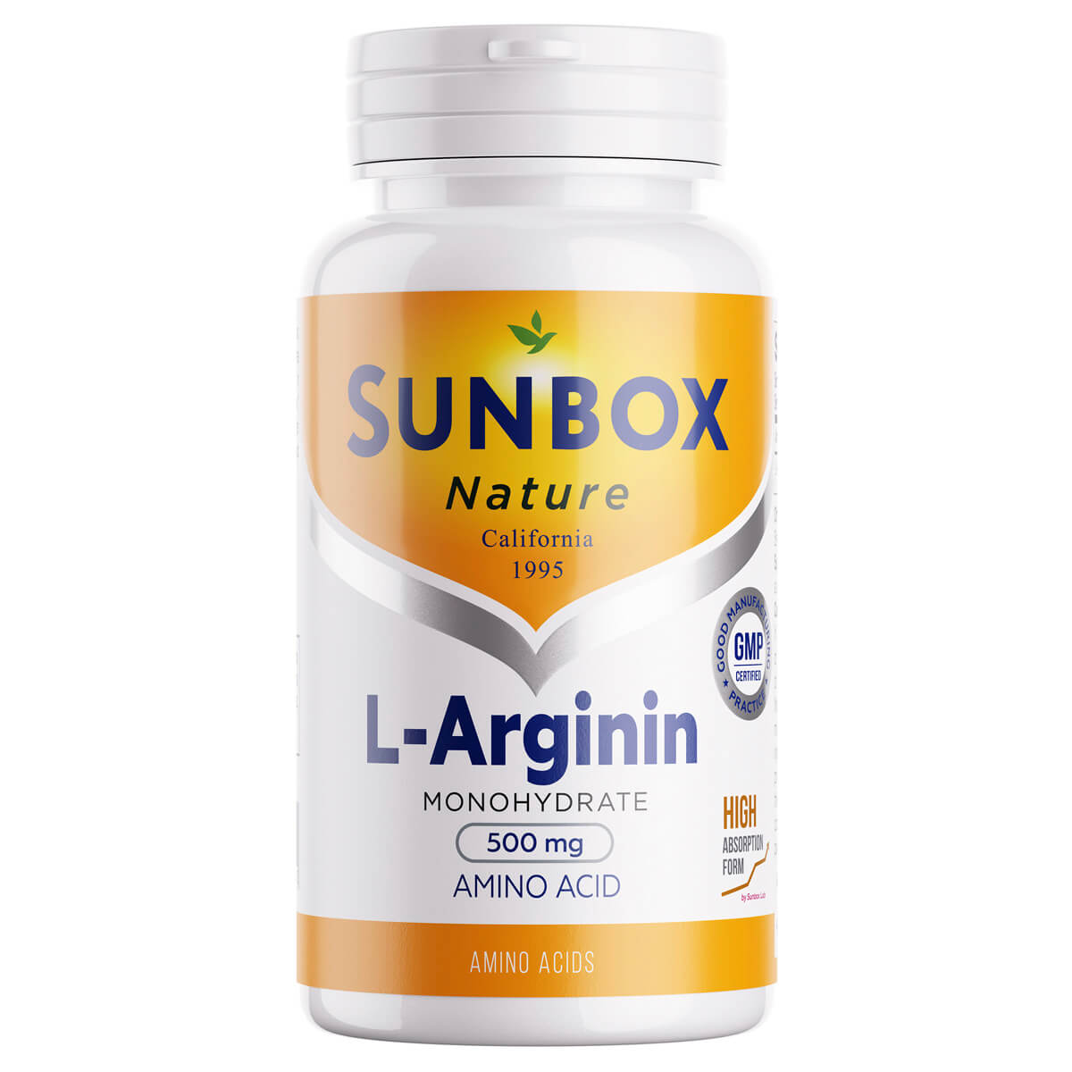 L-Arginine TSN (L-Arginin mohydrate), капсулы, 60шт, Sunbox Nature
