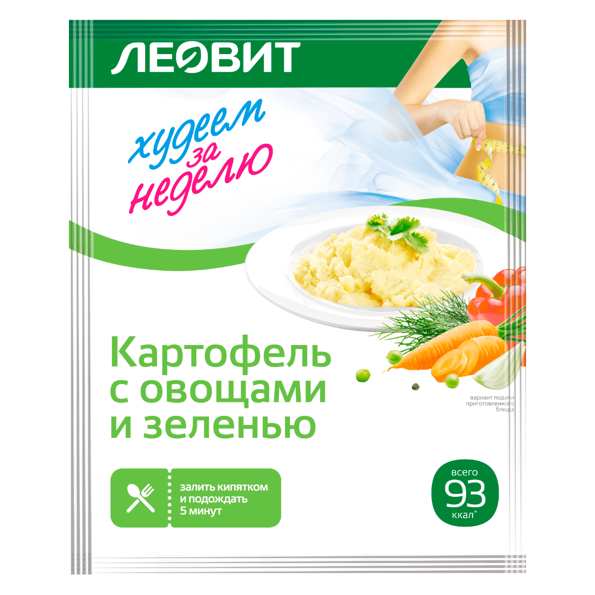 

Картофель с овощами и зеленью, 15 штук по 30 г, ЛЕОВИТ