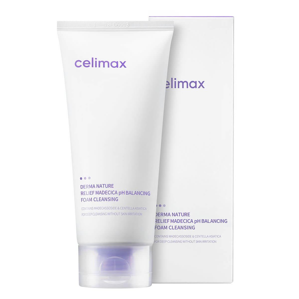 

Слабокислотная очищающая пенка Derma Nature Relief Madecica pH Balancing Foam, 150 мл, Celimax