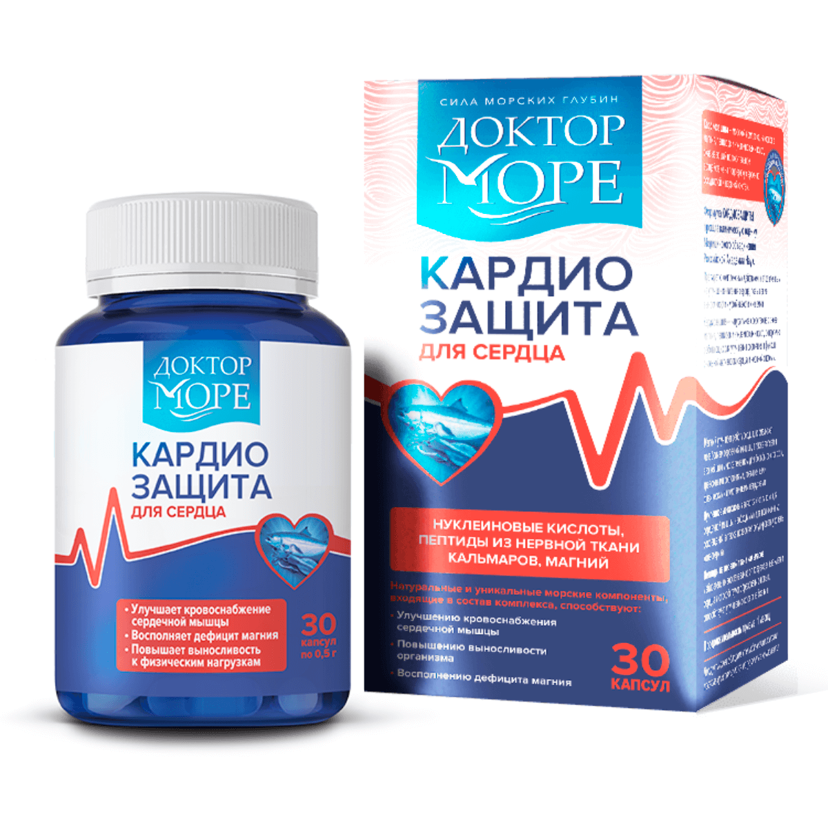 

КардиоЗащита, 30 капсул, Доктор Море