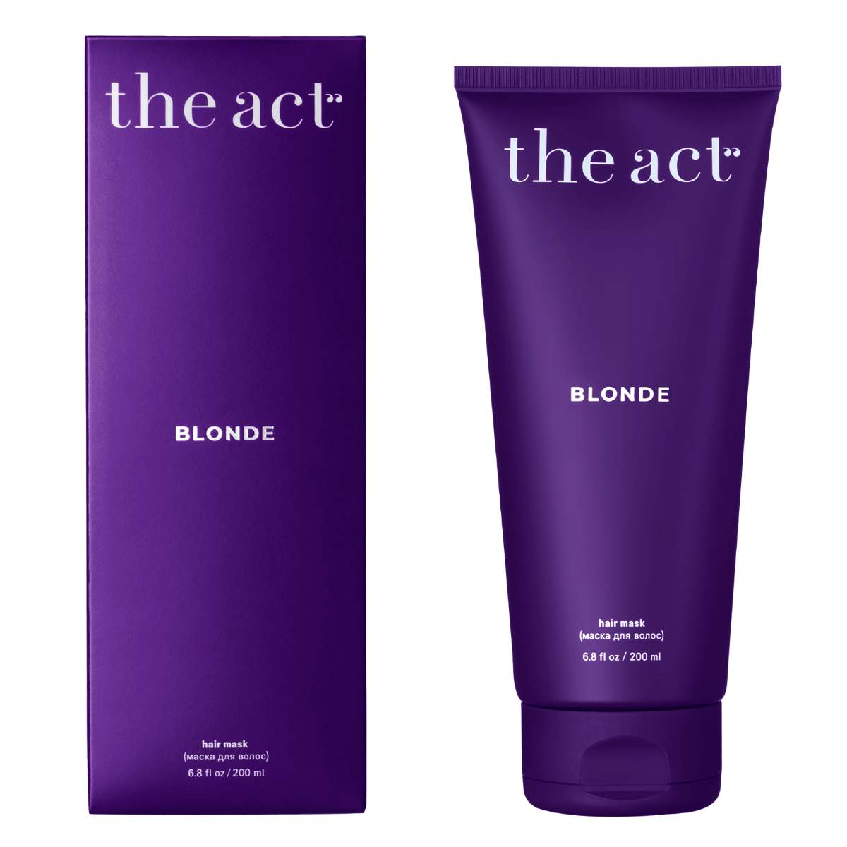

Оттеночная маска для волос холодного блонда, 200 мл, The Act