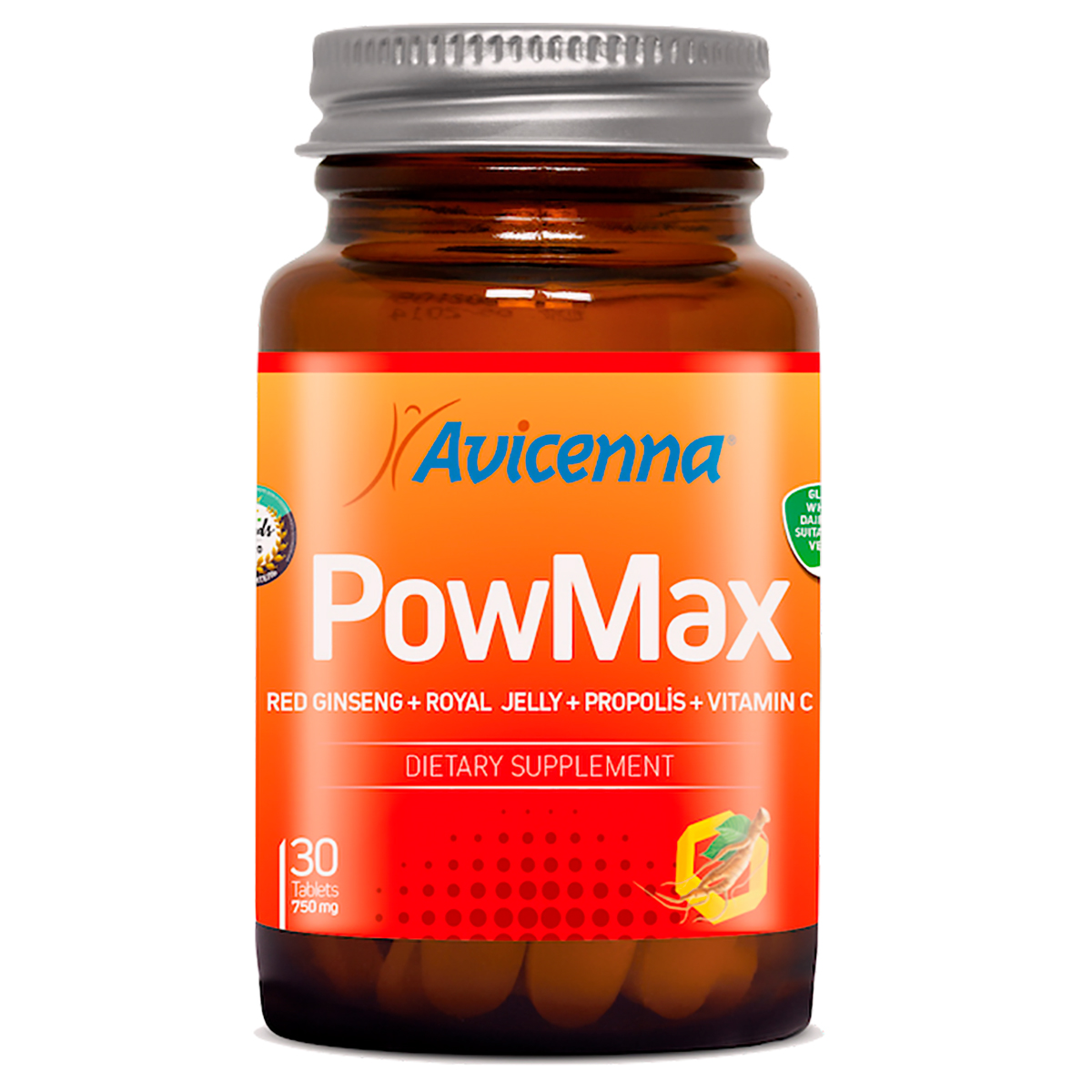 

PowMax, 750 мг, 30 таблеток, Avicenna