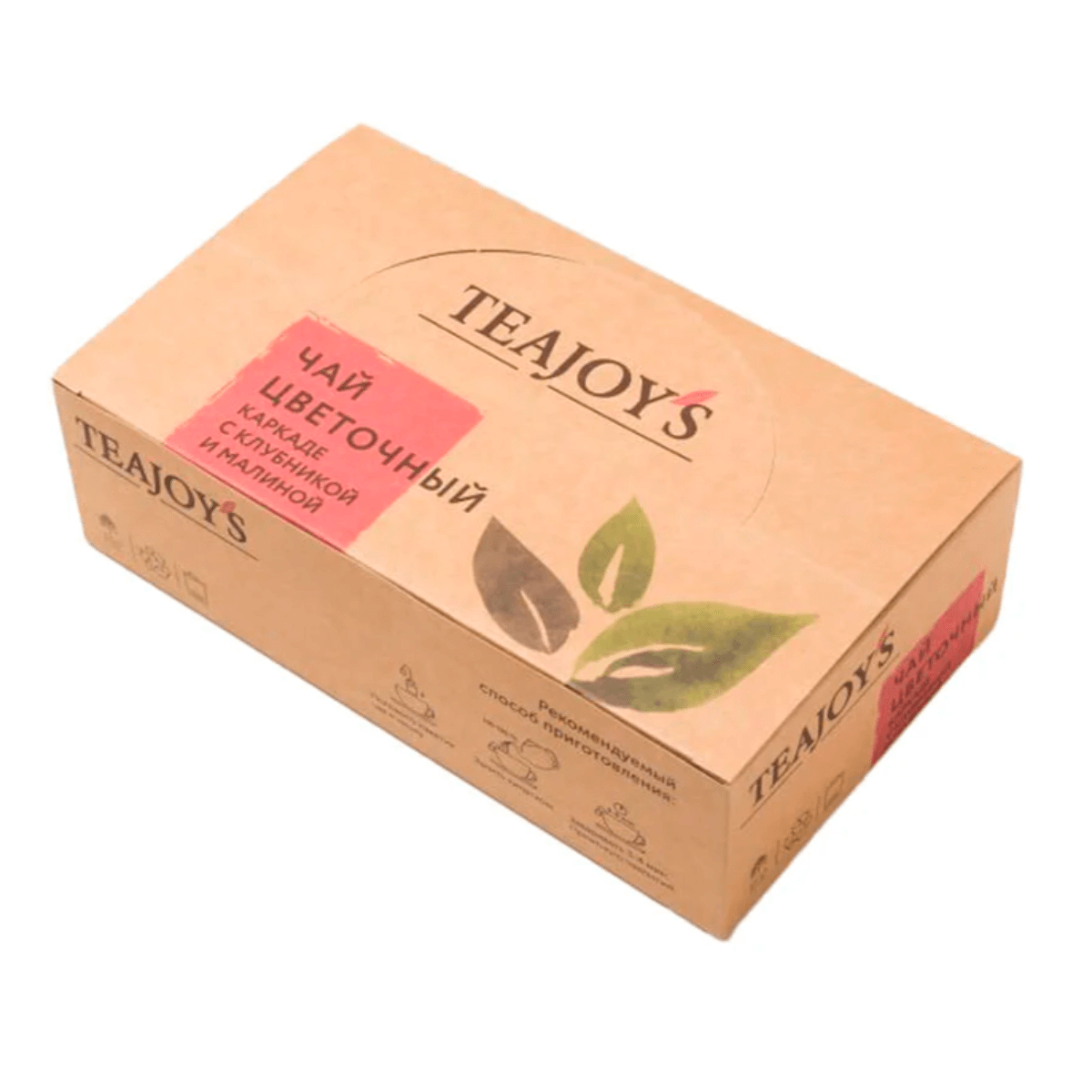 

Чай Цветочный каркаде с клубникой и малиной, 100 пакетиков*2г, TeaJoy`S