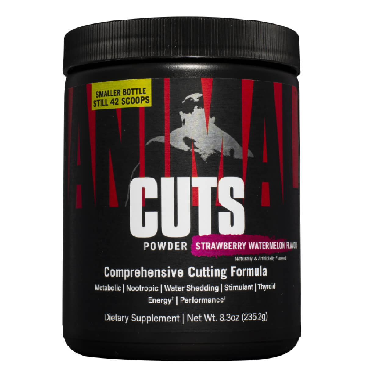 Жиросжигающий комплекс Animal Cuts Powder, клубника-арбуз, 235 г, Universal Nutrition