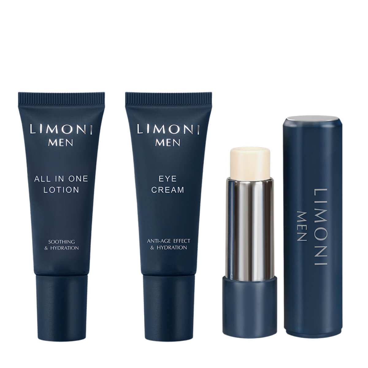 

All In One Care Set (Лосьон 25 мл + Крем для век 25 мл + Бальзам для губ), LIMONI MEN