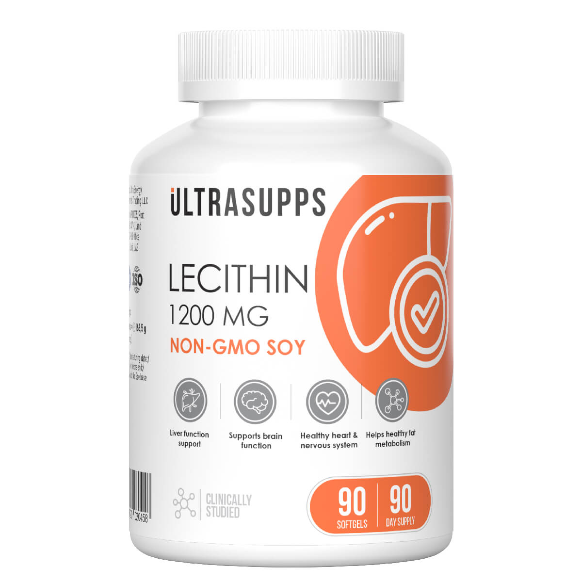 

Лецитин, 90 капсул, Ultrasupps