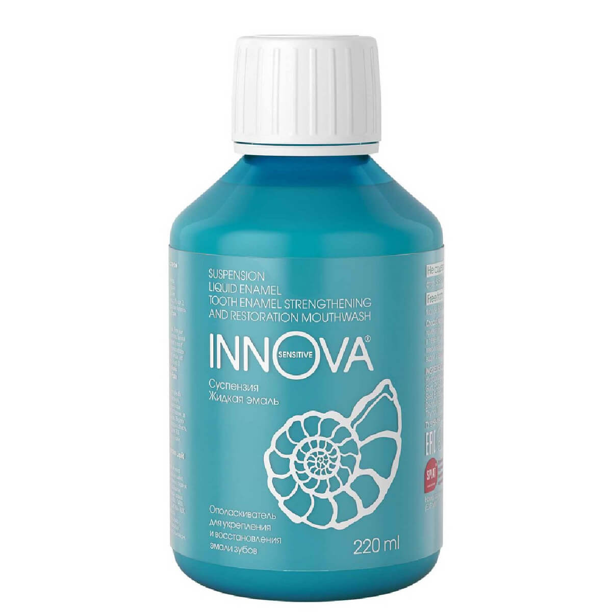 

Ополаскиватель для полости рта Суспензия Жидкая эмаль, 220 мл, INNOVA