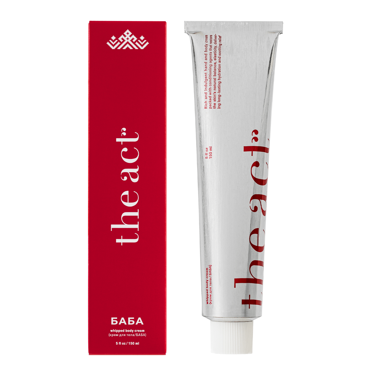 

Крем для тела и рук увлажняющий серия БАБА, 150 мл, The Act