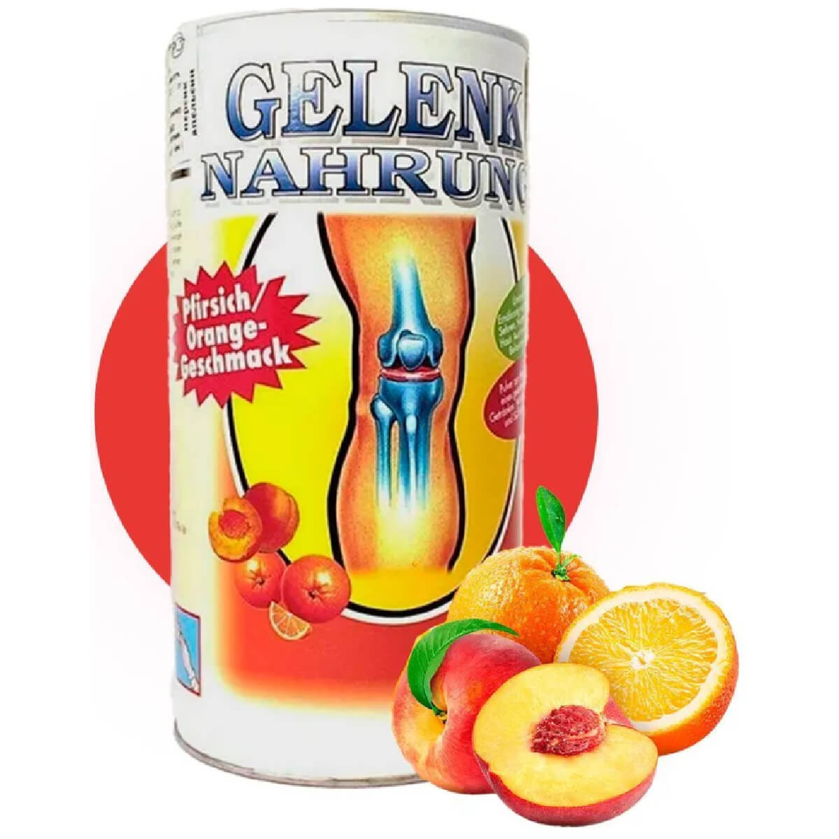 Коллагеновый напиток для суставов и связок Gelenk Nahrung, вкус «Апельсин и персик», 600 г, Pro Vista AG