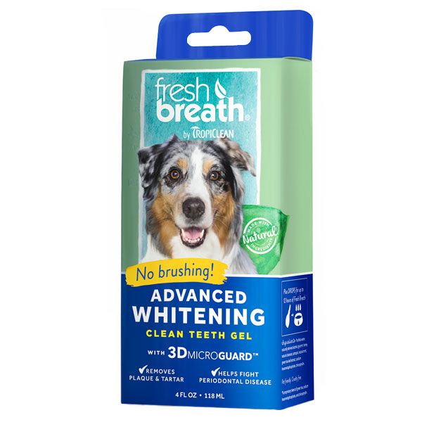 Отбеливающий гель для чистки зубов для собак «Свежее дыхание», 118 мл, Tropiclean