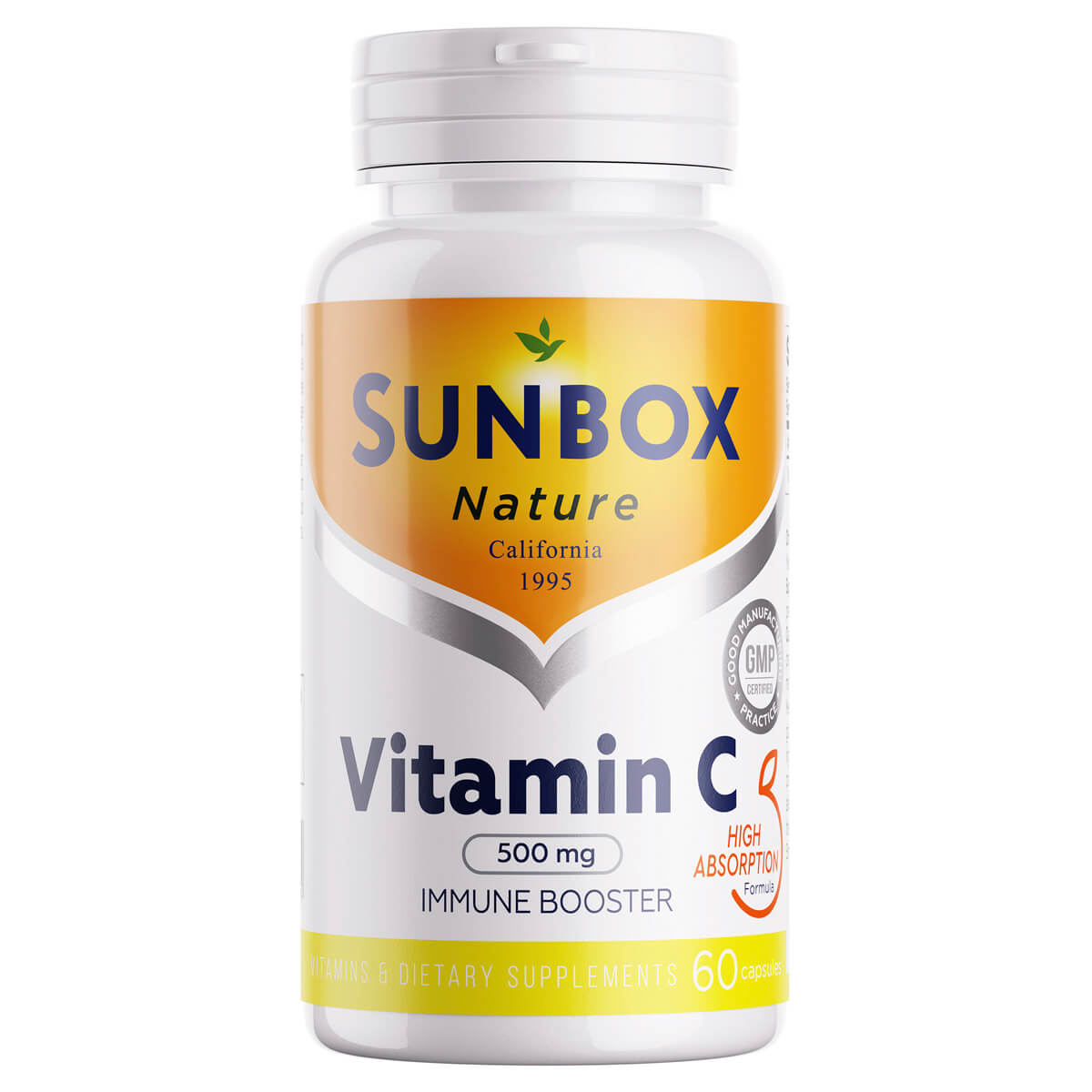Витамин С 500мг (Vitamin C 500 mg), капсулы, 60 шт, Sunbox Nature