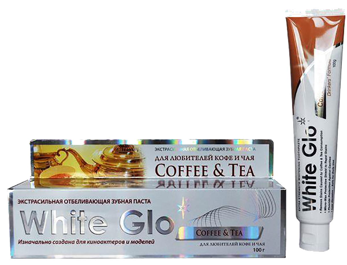 

Зубная паста отбеливающая для любителей кофе и чая, 100 г, White Glo