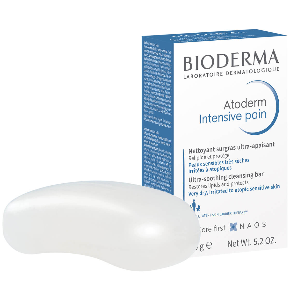 Atoderm Мыло Интенсив Питательное и увлажняющеедля сухой кожи для всей семьи, 150 гр, Bioderma