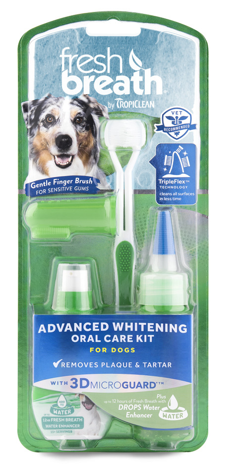 Набор для ухода за зубами для собак (отбеливание) «Свежее дыхание», Tropiclean