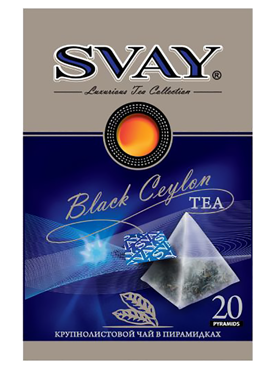 

Чай Black Ceylon, 20*2,5 г, Svay