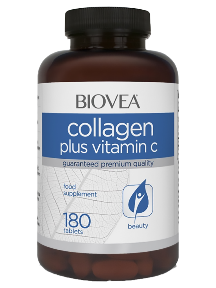 Collagen Plus Vitamin C, 180 таблеток,  Biovea