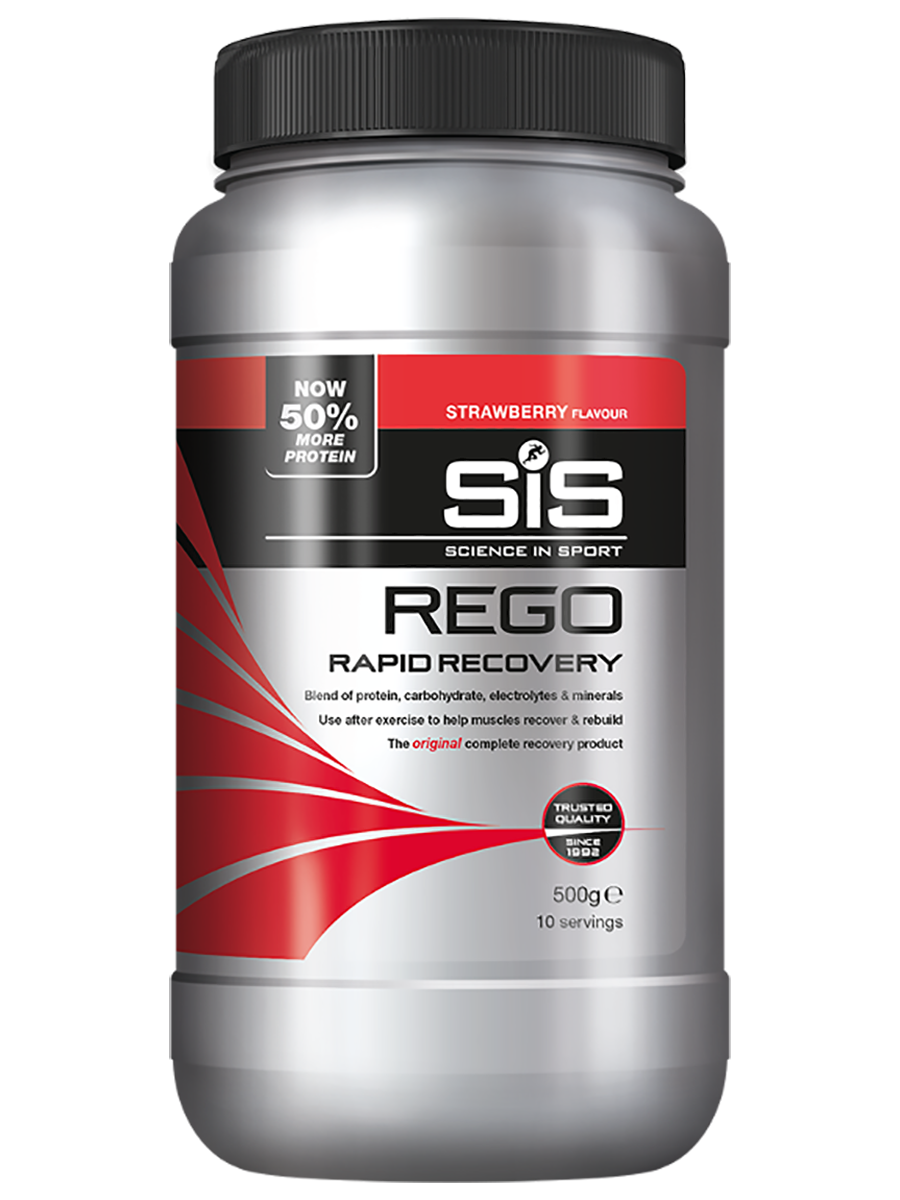 Белково-углеводный напиток Rego Rapid Recovery (порошок), вкус клубника, 500 гр, SIS