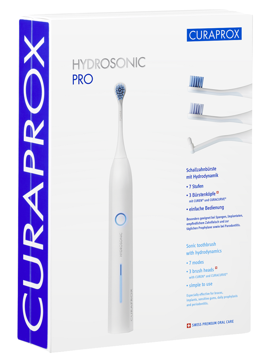 

Звуковая зубная щетка CHS Hydrosonic Pro в наборе, Curaprox
