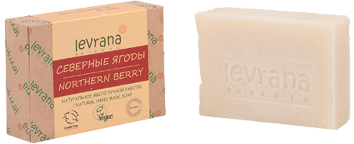 Купить Натуральное мыло ручной работы Северные ягоды, 100 гр, Levrana